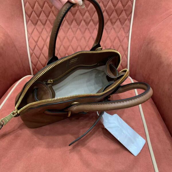 MIUMIU Aventure nappa leather top-handle bag