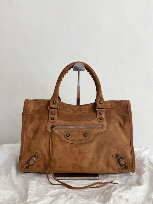 BALENCIAGA Women's Le City Bag Medium in Light Espresso