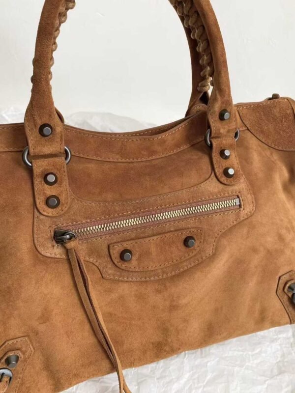 BALENCIAGA Women's Le City Bag Medium in Light Espresso