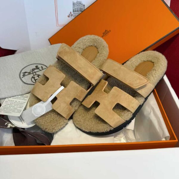 HERMES Second uncle Mao slippers