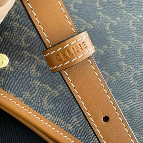 CELINE SOFT SHOPPER BAG IN Triomphe Canvas and Calfskin