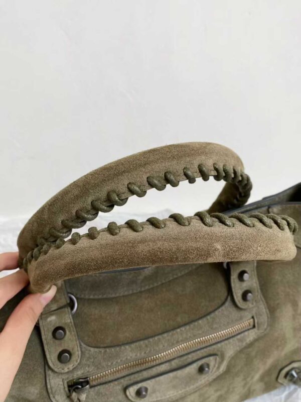 BALENCIAGA Women's Le City Bag Medium in Khaki