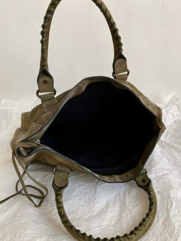 BALENCIAGA Women's Le City Bag Medium in Khaki