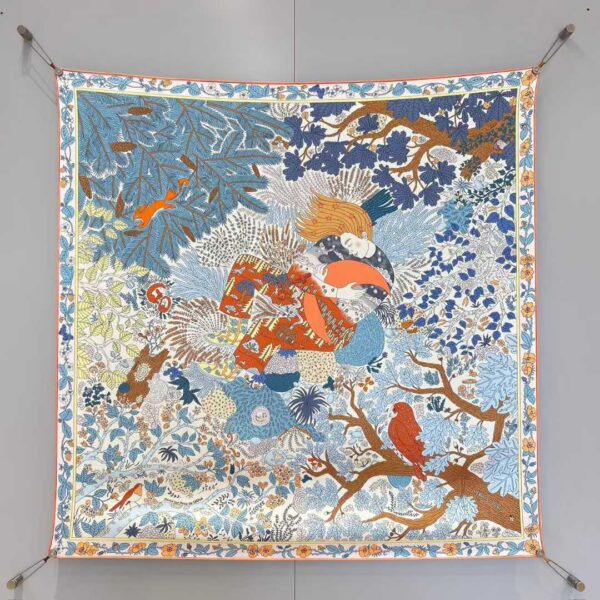 HERMES Silk scarf