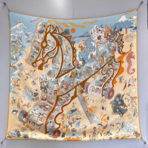 HERMES Silk scarf