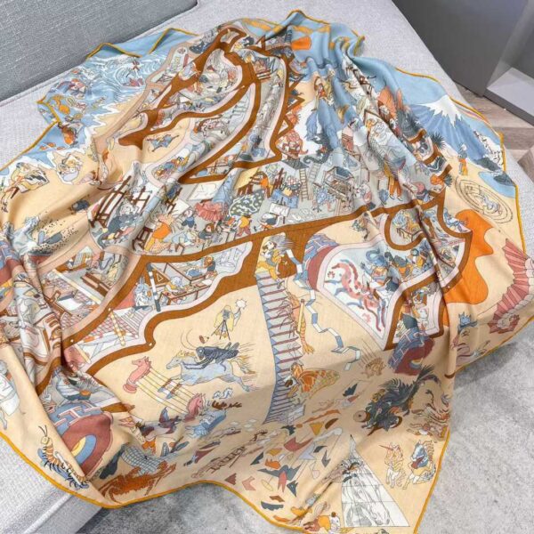 HERMES Silk scarf