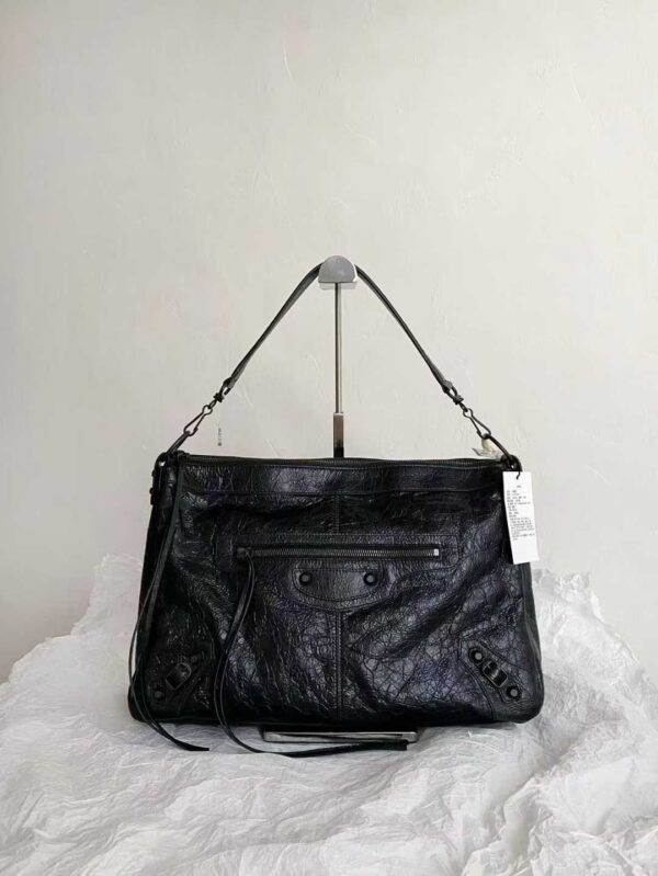 Balenciaga Women's Le City Pouch On Strap in Black