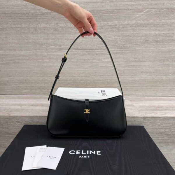 CELINE TINA SHOULDER BAG IN shiny calfskin
