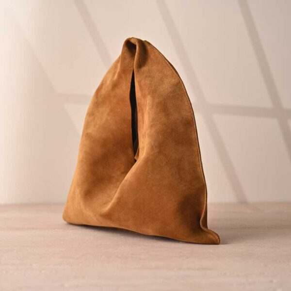 THE ROW Small Bindle Suede handbag