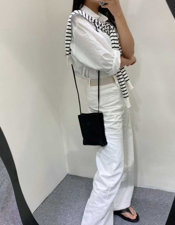 THE ROW To Go Tote Front suede