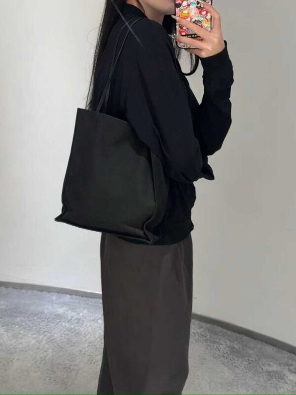 THE ROW To Go Tote Front suede