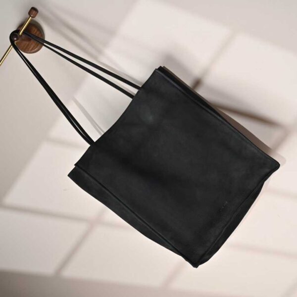 THE ROW To Go Tote Front suede