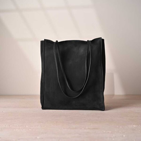 THE ROW To Go Tote Front suede