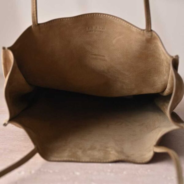 THE ROW To Go Tote Front suede