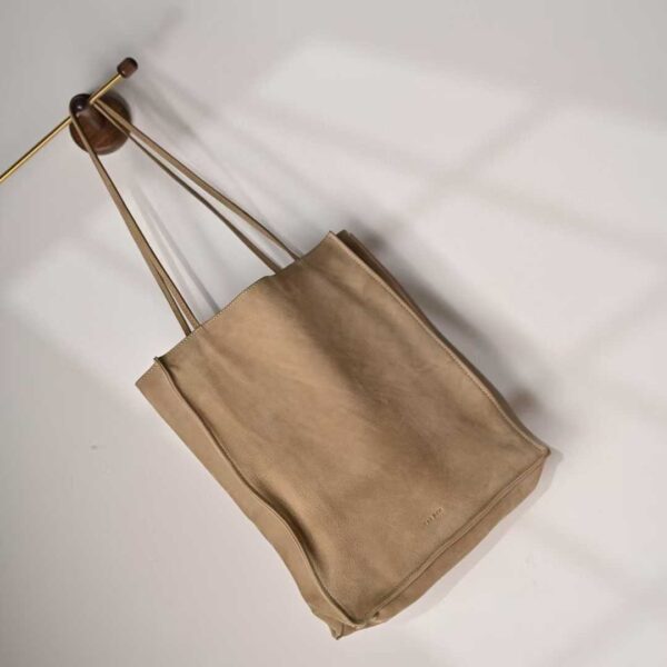THE ROW To Go Tote Front suede