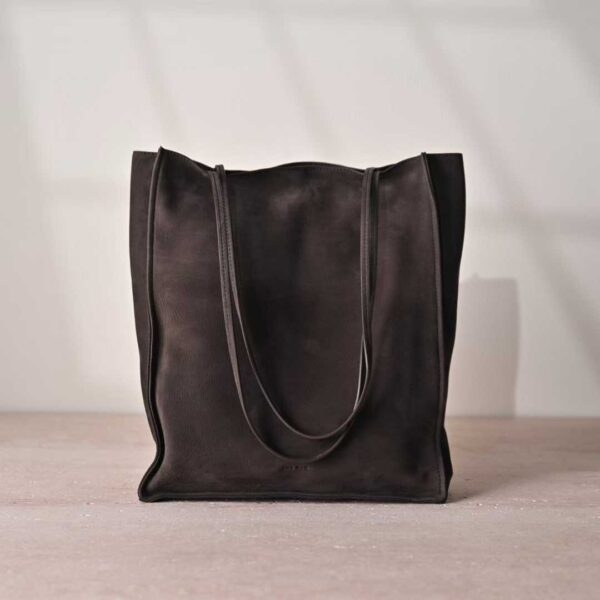THE ROW To Go Tote Front suede