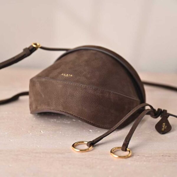 ALAIA HIP EAST WEST BAG IN GOATSKIN