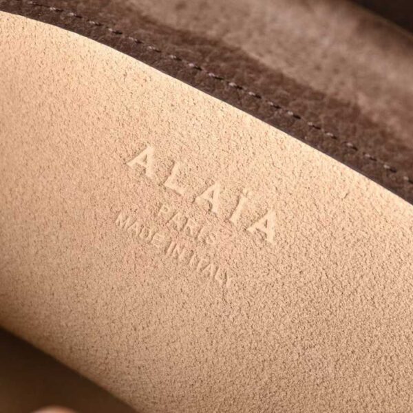 ALAIA LE CLICK SMALL SQUARE BAG IN NUBUCK