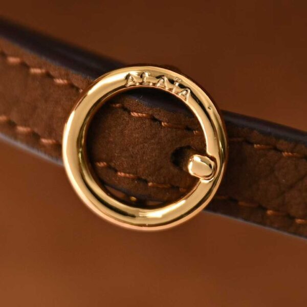 ALAIA LE CLICK SMALL SQUARE BAG IN NUBUCK