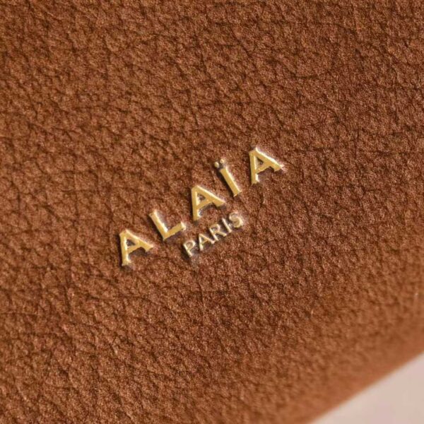 ALAIA LE CLICK SMALL SQUARE BAG IN NUBUCK