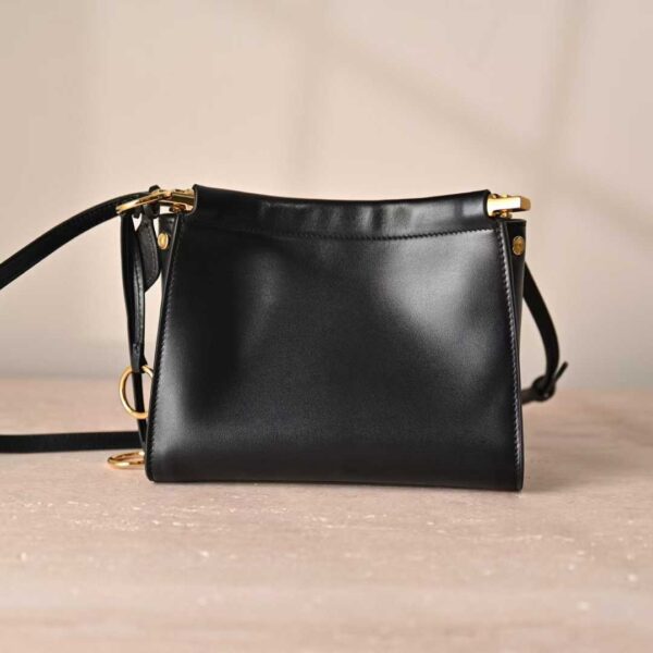 ALAIA LE CLICK SMALL SQUARE BAG IN NUBUCK