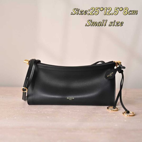 ALAIA LE CLICK EAST WEST SMALL BAG IN NUBUCK