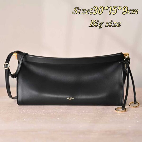 ALAIA LE CLICK EAST WEST SMALL BAG IN NUBUCK