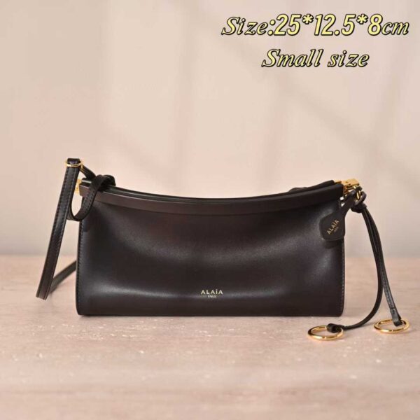 ALAIA LE CLICK EAST WEST SMALL BAG IN NUBUCK