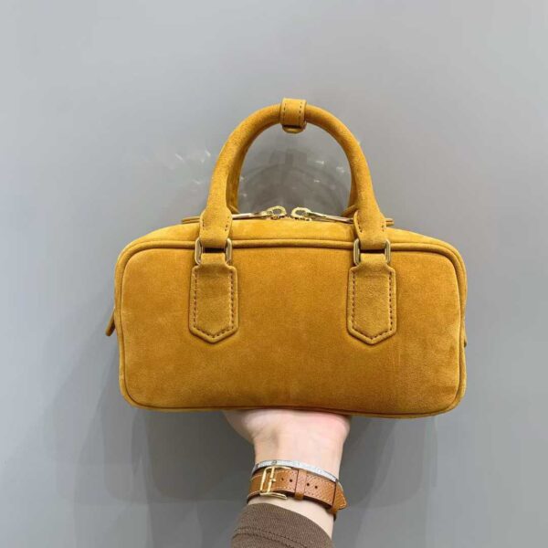 MIUMIU Arcadie padded suede top-handle bag