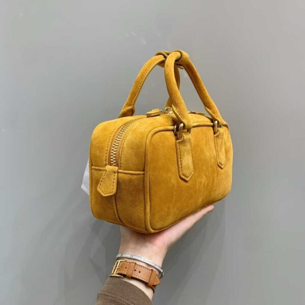 MIUMIU Arcadie padded suede top-handle bag