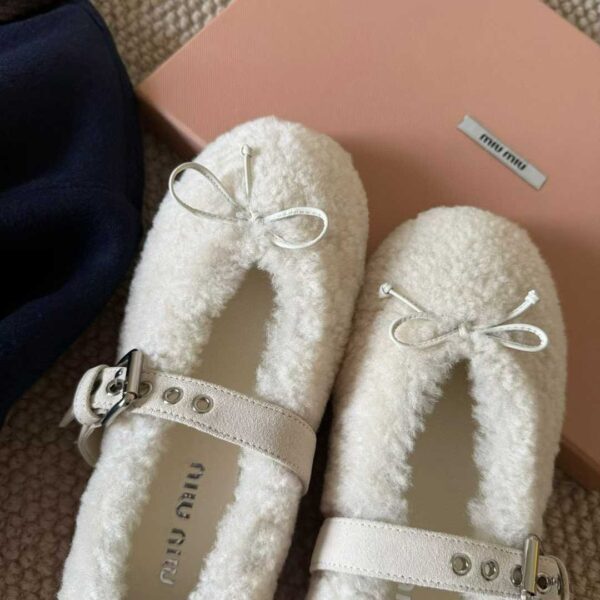 MIUMIU New Maomao Mary Jane Ballet Shoes