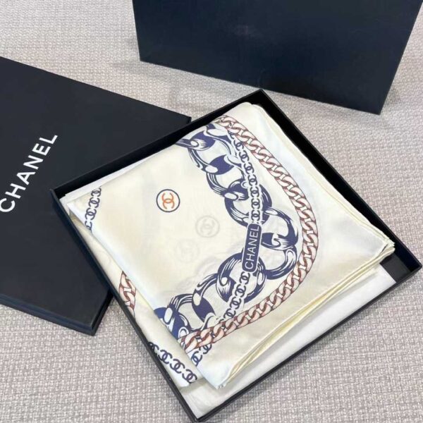 CHANEL  Silk scarf
