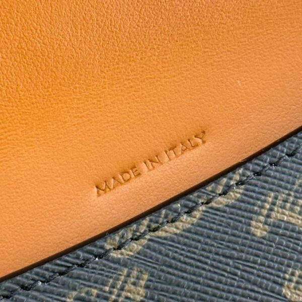 CELINE DUO WALLET ON STRAP IN Triomphe Canvas and Calfskin