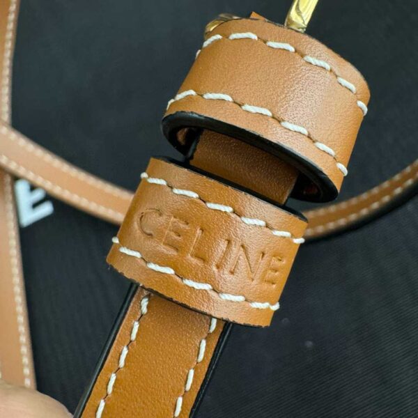 CELINE DUO WALLET ON STRAP IN Triomphe Canvas and Calfskin