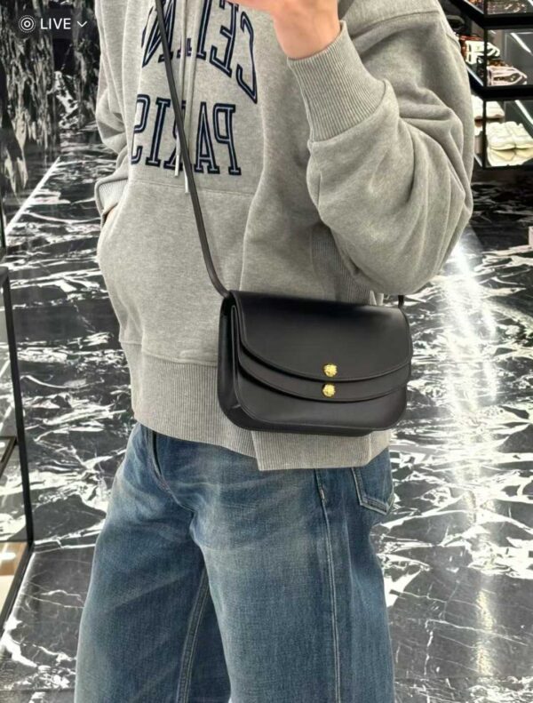 CELINE DUO WALLET ON STRAP IN Triomphe Canvas and Calfskin