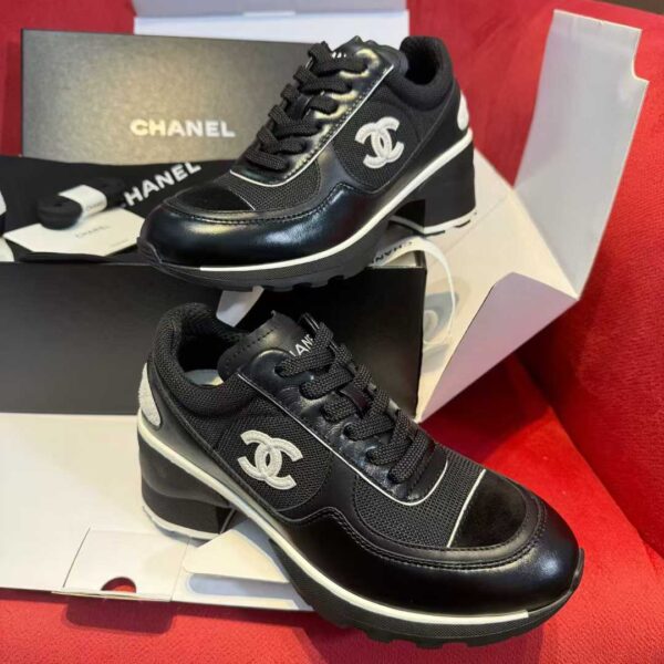 CHANEL High heel sneakers