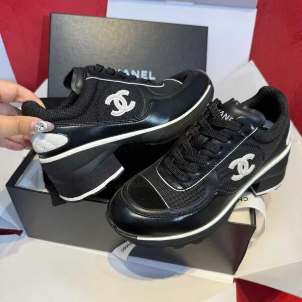 CHANEL High heel sneakers