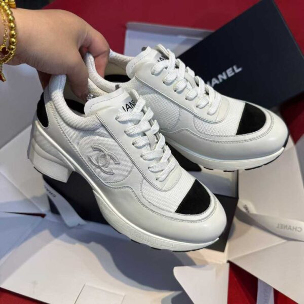 CHANEL High heel sneakers