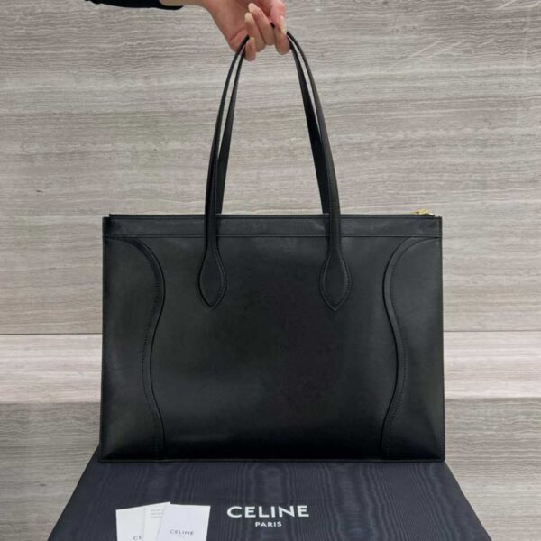 CELINE FLAT CABAS NEW LUGGAGE IN GLOSSY CALFSKIN