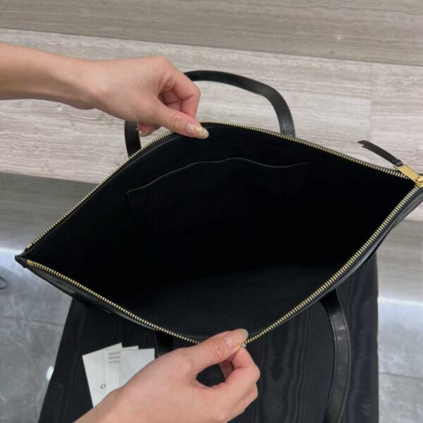 CELINE FLAT CABAS NEW LUGGAGE IN GLOSSY CALFSKIN