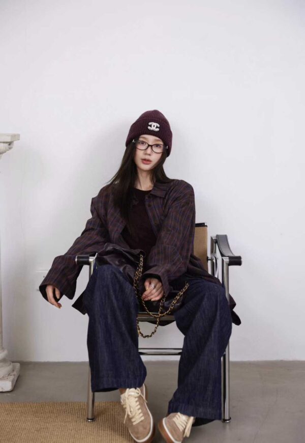 CHANEL scarf and cold cap