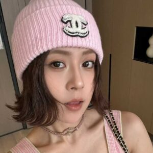 CHANEL scarf and cold cap