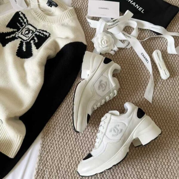 CHANEL High heel sneakers