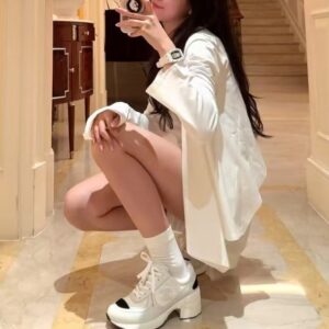 CHANEL High heel sneakers