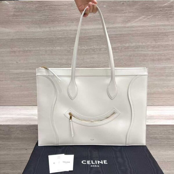 CELINE FLAT CABAS NEW LUGGAGE IN GLOSSY CALFSKIN