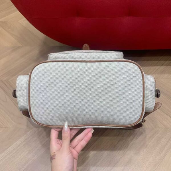 MIUMIU Canvas and leather backpack