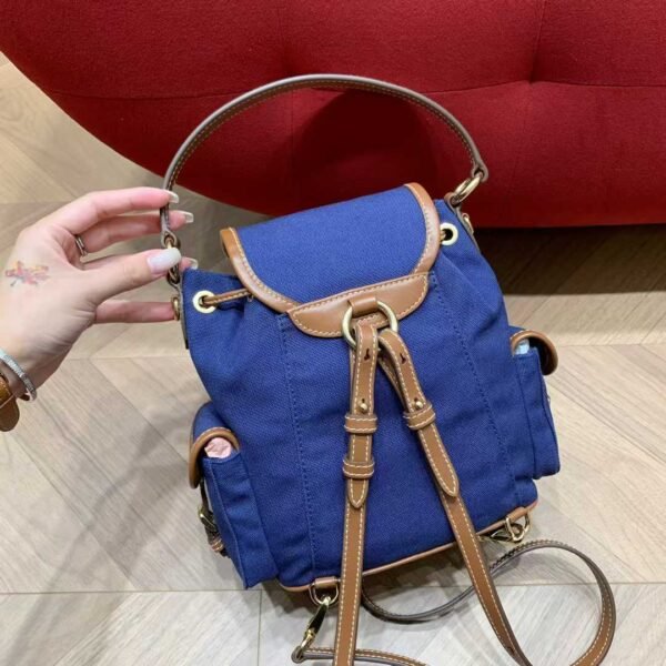MIUMIU Canvas and leather backpack