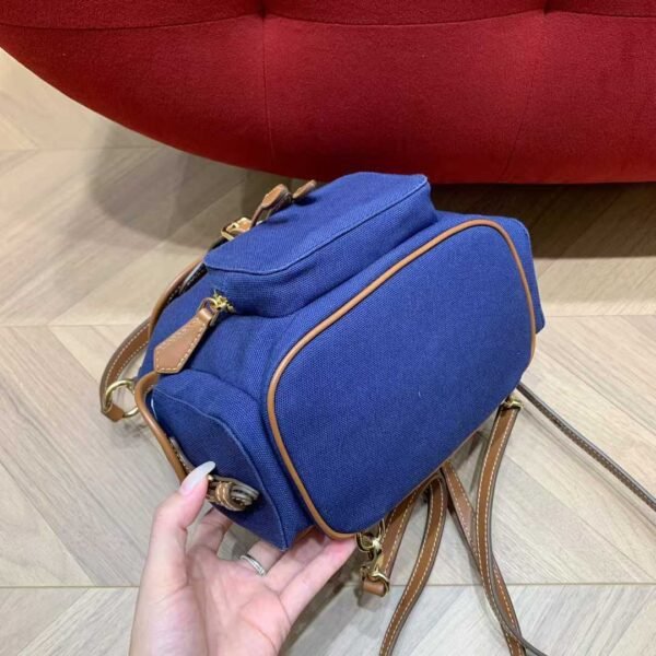MIUMIU Canvas and leather backpack