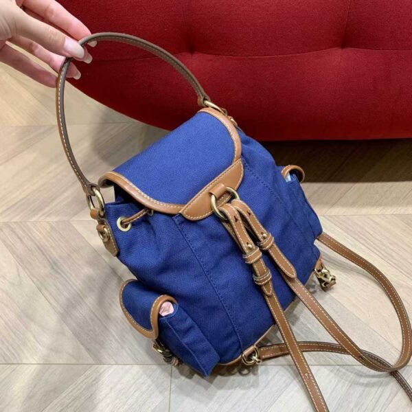 MIUMIU Canvas and leather backpack