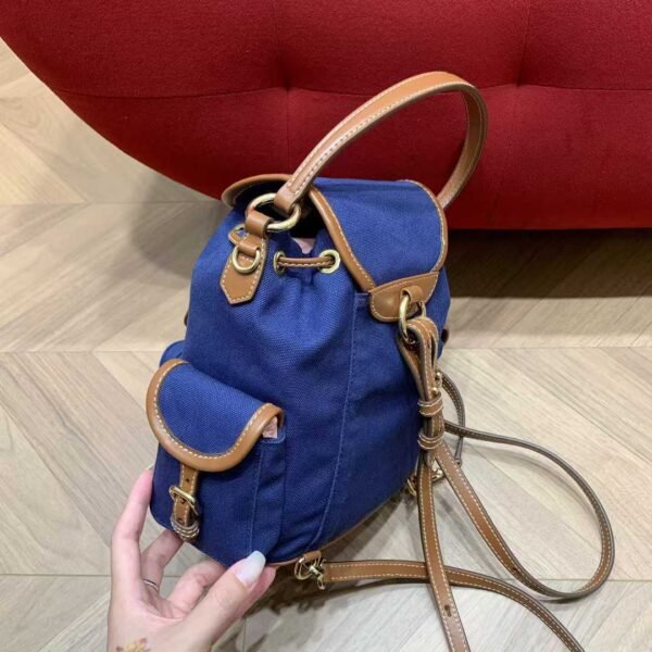 MIUMIU Canvas and leather backpack